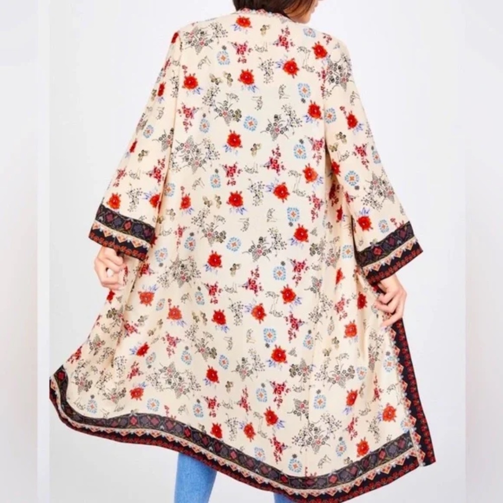Max studio floral mixed print boho kimono‎ one size - Picture 7 of 7